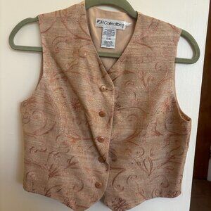 Blush Brocade Vest